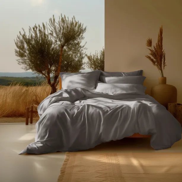 300TC Organic Cotton Sateen Pillowcase Pair - Image 4