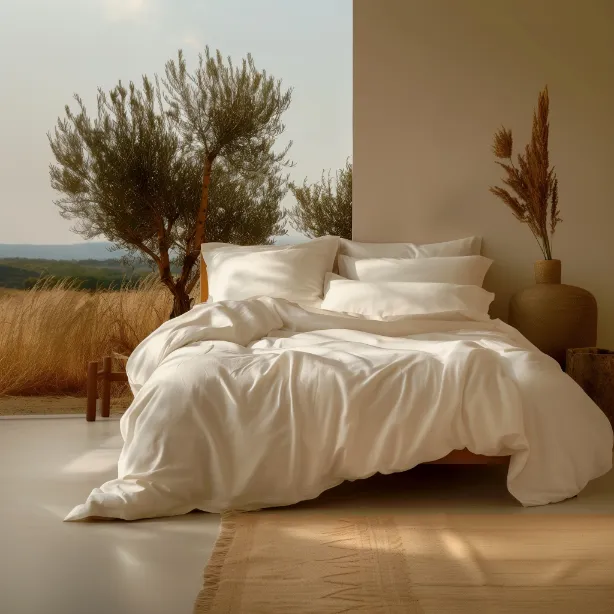 300TC Organic Cotton Sateen Pillowcase Pair - Image 3