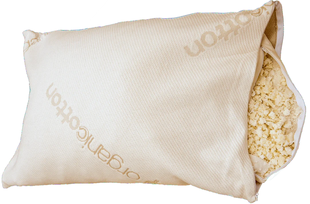 Shredded Rubber Deluxe Organic Pillow
